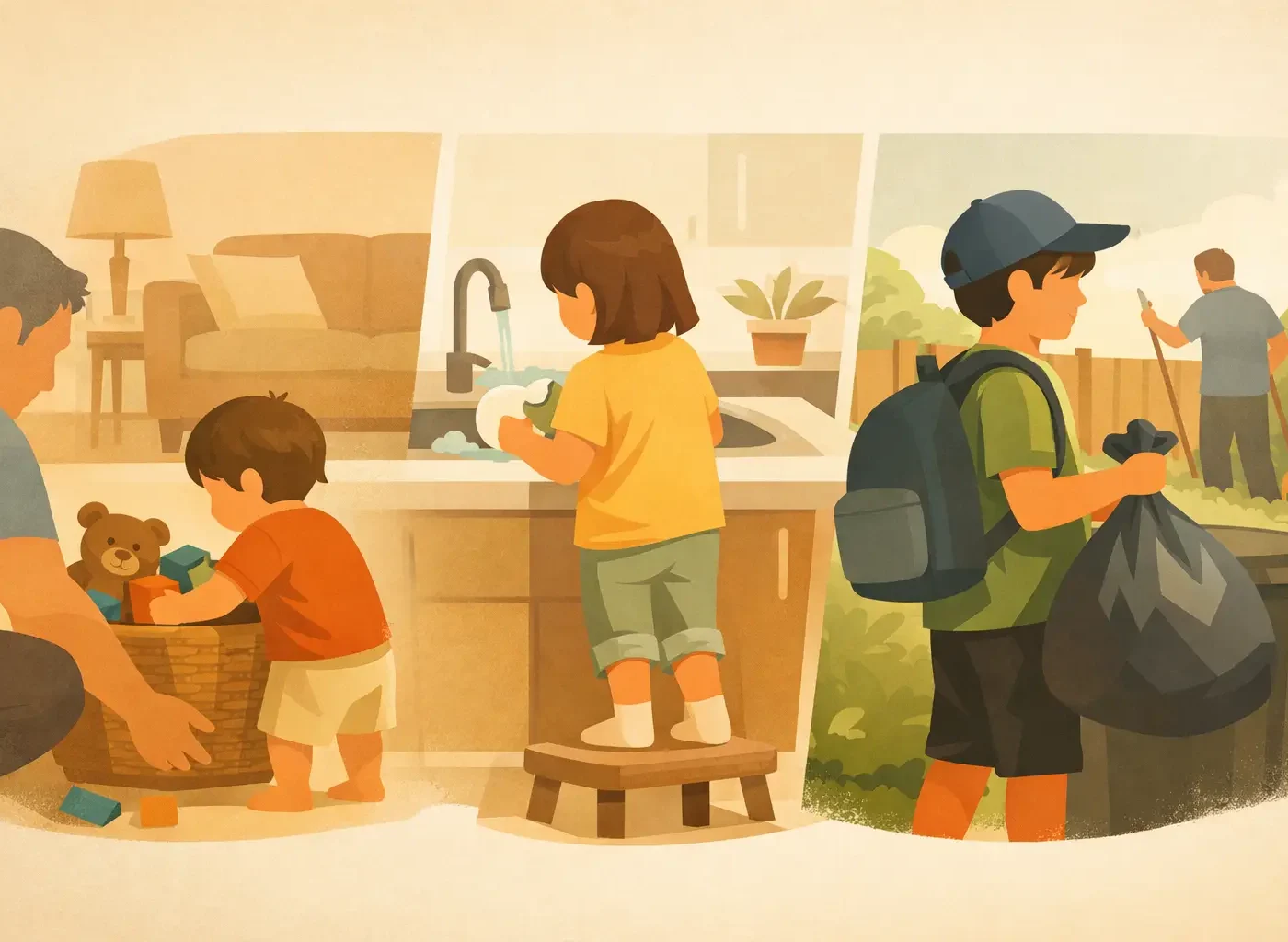 Age Appropriate Chores for Kids, by Age